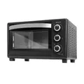 Cecotec Tischofen Bake&Toast 2300 Black, 23 L, Leistung 1500 W, bis zu 230ºC, 3 Heizmodi: Grill, Unterhitze und kombiniert, Doppeltür aus Glas, Timer 60 Minuten, Krümelschublade.