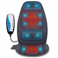 Snailax Massagesitzauflage mit Wärme, 10 Vibrationsmotoren Massageauflage mit Vibration zur Entspannung, Sitzkissen für Rücken und Nacken, Rückenmassagegerät für Hause Büro, Geschenke