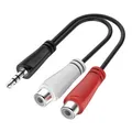 Hama Stereo Audio-Adapter (schwarz)