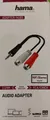 Hama Audio Klinken-Cinch-Adapter 3,5mm/2xRCA M/W Jack 0,1m HiFi Stereo Schwarz
