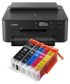 Canon Pixma TS705a Tintenstrahldrucker mit 5 kompatiblen XXL Patronen