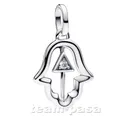 PANDORA ME  793411C01 Hand der Fatima Medaillon Charm Silber Schmuck