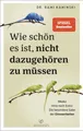 Ratgeber Wie schön es ist, nicht dazugehören zu müssen Weder Intro noch Extro: Rami Kaminski