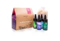 Allgäuquelle Raumduft BIO Infrarotkabinen-Spray Set Duftspray (4 x 100ml + 1 x Zirben-Säckchen), 100ml Erfrischung, 100ml Atemwohl, 100ml Naturluft, 100ml Nachtruhe