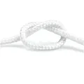 DQ-PP Seil DQ-PP POLYPROPYLENSEIL 20m, 2-8mm, Flechtleine, Textilseil, Rope, Kunststoffseil, Leine Schnur, Kordel, Weiss, Schwarz, Blau weiß Ø 4 mm