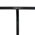 Große LED Schreibtisch-Lampe 80 cm dimmbar mit Klemmfuß Schwanenhals Schwarz