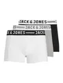 JACK & JONES Male Boxershorts 3-Pack Slight Grey Melange,Light Grey Melange,S