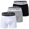 JACK AND JONES JACK&JONES Herren Boxer Shorts, 3er Pack - SENSE TRUNKS, Baumwoll-Stretch