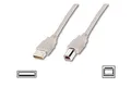 DIGITUS USB 2.0 Anschlusskabel - 1.8 m - USB A (St) zu USB B (St) - 480 Mbit/s - Verbindungskabel, USB-Kompatibel - Beige