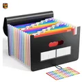 Aktenordner A4 12 Fächer Wasserdicht PP Material Regenbogen Farbe