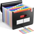 Dokumentenmappe A4, Fächermappe Sortiermappe Bunte Datei Ordner Regenbogen Ak...