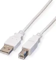 VALUE USB 2.0 Kabel, Typ A-B, weiß, 1,8 m