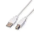 VALUE USB 2.0 Kabel, Typ A-B, weiß, 1,8 m