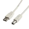 USB2.0 - Kabel - USB A-Stecker auf B-Stecker 1,8 m - weiß