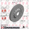 2x ZIMMERMANN Formula Z Bremsscheibe 600.3262.70