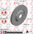 2x ZIMMERMANN Bremsscheibe FORMULA Z 600.3262.70 für AUDI SKODA VW SEAT TIGUAN 8