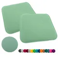 heimtexland ® 2er Pack Sitzkissen Filz Stuhlkissen Bodenkissen Polster Stuhlauflage Indoor Outdoor Kissen eckig Typ631 Filzkissen Mint 35x35 cm 2 Stück