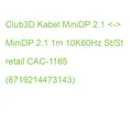 Club3D Kabel MiniDP 2.1 <-> MiniDP 2.1 1m 10K60Hz St/St retail CAC-1165 (8719214