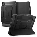 Spigen Rugged Armor Pro Hülle für iPad Pro 11 Zoll M5 (2025) / M4 (2024) Chip Robustes Case Auto Schlaf/Wach Funktion Stiftfreundlich - Schwarz