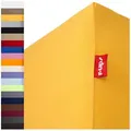 r-up Spannbettlaken Beste 90x200 bis 220x240cm erhältlich! 230 g/m2, Baumwolle, Gummizug: fest eingenähtes dauerelastisches Rundumgummi, (1 Stück), (120x200-130x220, 15-35cm Matratzenhöhe, sonnengelb) gelb 120 cm x 220 cm