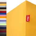 r-up Beste Spannbettlaken 120x200-130x220 bis 35cm Höhe viele Farben 95% Baumwolle / 5% Elasthan 230g/m² Oeko-TEX stressfrei auch für hohe Matratzen (Sonnengelb)