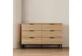 OTTO home Kommode Jorinde, Melaminoberfläche, flexibler Stauraum und robustes Metallgestell