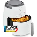 MEDION P30 L Heißluftfritteuse (4,7 Liter, Airfryer, 1500 Watt, einfache Bedienung, ölfreies Frittieren, 60 Min Timer, bis zu 200° C, Antihaft-B...