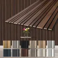 HEXIM Akustikpaneele 278x60cm Holz Mila - flexible Holzpaneele Platten Wandpaneele Wanddeko Kombipaneel Wandverkleidung Schalldämmung Akustikfilz braun (1.67m² Catania Oak)
