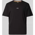BOSS Orange T-Shirt mit Label-Print in Black, Größe L