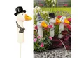 Online-Fuchs Gartenstecker BLUMENSTECKER Gartenfiguren Gänsehals, Gans (Ca. 16 bis 17 cm groß) Deko Beetstecker für draußen