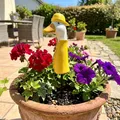 Blumenstecker Gänsehals Regenmantel Gartenfiguren Gans Beetstecker Deko lustig
