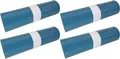 Hossi's Wholesale Müllbeutel 4 Rollen mit 25 Beuteln blaue Müllsäcke Abfallsäcke 39my 120l, stabil, 120
