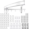 Flexible Decken-Vorhangschiene | 5-meter Gebogene Vorhangschiene mit stummen ...