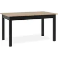 Newroom Esstisch Wildeiche 140 cm, ausziehbar bis 180 cm Wildeiche Küchentisch Speisetisch Esszimmer schwarz 140 cm x 76.5 cm x 80 cm