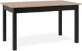 Newfurn Esstisch Tisch Wildeiche Esszimmertisch Küchentisch Speisetisch II 140x76,5X 80 cm (BxHxT) ausziehbar bis 180 cm inkl. 40cm Tischplatte Wildeiche Küchentisch Speisetisch Esszimmer