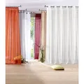 OTTO home Gardine REGINA (2 St), Ösen, transparent, Vorhang, Fertiggardine, 2-er Set, transparent, modern, Struktur beige 140 cm x 145 cm