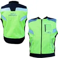 PROANTI Motorrad Warnweste Sicherheitsweste Motorrad Neon Weste - Größe 4XL