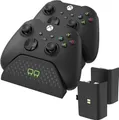 VENOM VS2881 Xbox Series S/X & One Black Twin Docking Station + 2 Akkus