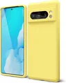 Elegante Schutzhülle aus Gelbem Silikon für Google Pixel 8 Pro