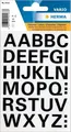HERMA Aufkleber HERMA Buchstaben-Sticker A-Z, Folie schwarz, 15 mm hoch 4163