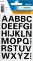 Herma 4163 463 Buchstaben 15 mm A-Z wetterfest Folie schwarz 1 Bl.