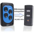 Handsender Hörmann und Dickert kompatibel HSE2 und HSM4 40,685 MHz graue Tasten