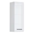 trendteam smart living - Skin - Kommode - Weiß Hochglanz - Hängeschrank mit 1 Tür (rechts oder Links verstellbar) und 1 Einlegeboden - (BxHxT) 30 x 77 x 23 cm - Kontrastreiche Griffe