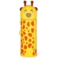 Legami Federmäppchen 2-in-1 Federmäppchen aus Silikon Kawaii Giraffe gelb/braun