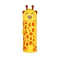 2-in-1 Federmäppchen aus Silikon Kawaii Giraffe gelb/braun