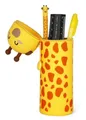 Legami 2-in-1 Mäppchen GIRAFFE aus Silikon - Kawaii Federmäppchen, Stiftehalter