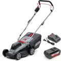 IKRA Akku Rasenmäher IB-LM 33 | 36V Bosch System | 33 cm Schnittbreite | 5 Schnitthöhen 30–70 mm | Rasenkamm | 30l Fangkorb | Akku (2,0 Ah) & Lader