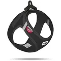 Curli Hunde-Geschirr Clasp Vest Geschirr Cord schwarz schwarz Größe: M Brustumfang: 43,4 - 49,0 cm
