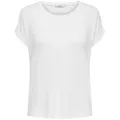 ONLY T-Shirt Damen T-Shirt 1er Pack Viskose (Packung, 1er Pack) weiß S (36)
