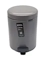 brabantia NewIcon Treteimer Mülleimer Abfalltonne Platinum - 5 Ltr. + Müllbeutel